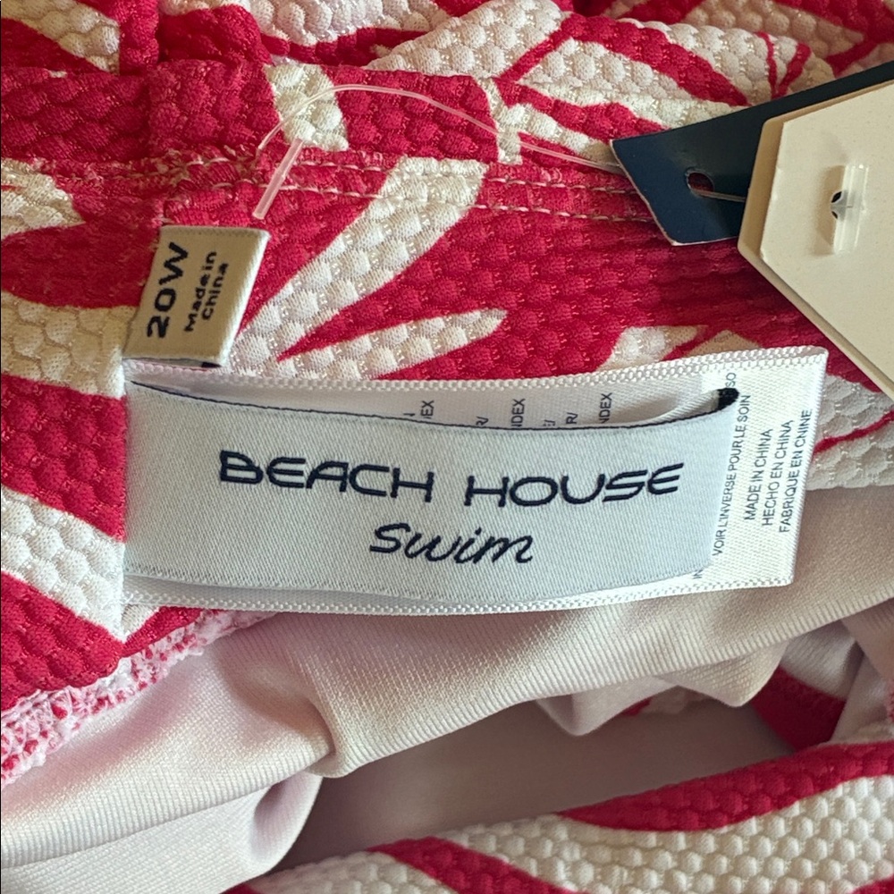 BEACH HOUSE PRINTED EMMA SWIM SKORT - JUNGLE PALMS ROSE - Picture 7 of 9